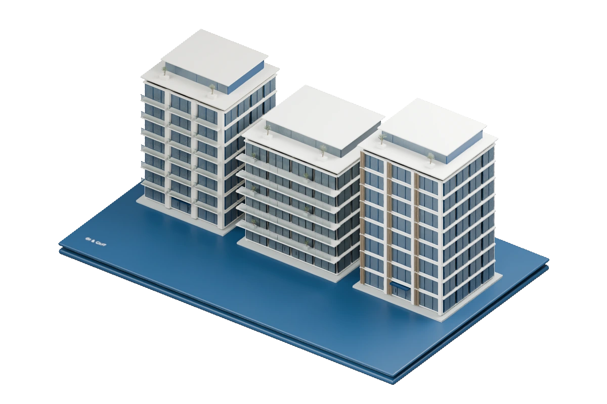 Maqueta de las garantías inmobiliarias agrupadas sobre una cartera de créditos